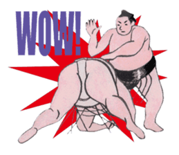Sumo wrestler Man sticker #1079010