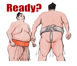 Sumo wrestler Man sticker #1079015