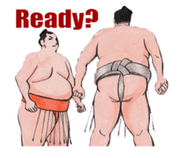 Sumo wrestler Man sticker #1079015