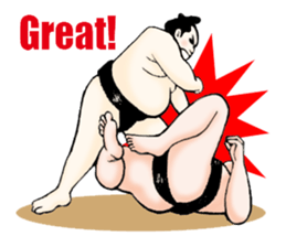 Sumo wrestler Man sticker #1079017