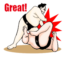 Sumo wrestler Man sticker #1079017