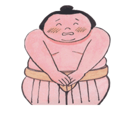 Sumo wrestler Man sticker #1079019