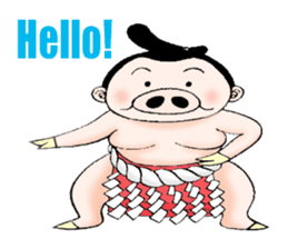 Sumo wrestler Man sticker #1079021