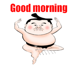 Sumo wrestler Man sticker #1079022