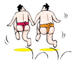 Sumo wrestler Man sticker #1079023
