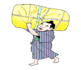 Sumo wrestler Man sticker #1079025