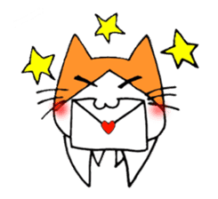 Two-dimensional cat sticker #1079578