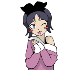 Cat woman (Nekojo) sticker #1081274