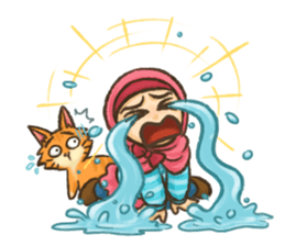 Hijabers & Kitty sticker #1081308