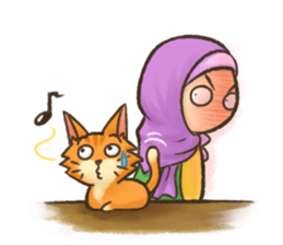 Hijabers & Kitty sticker #1081309