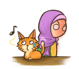 Hijabers & Kitty sticker #1081309