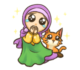 Hijabers & Kitty sticker #1081311