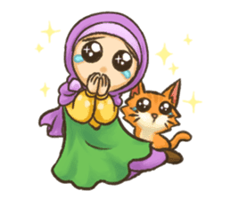 Hijabers & Kitty sticker #1081311