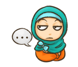 Hijabers & Kitty sticker #1081312