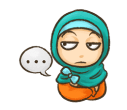 Hijabers & Kitty sticker #1081312
