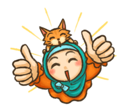 Hijabers & Kitty sticker #1081320