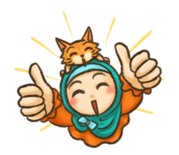 Hijabers & Kitty sticker #1081320