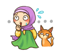 Hijabers & Kitty sticker #1081322