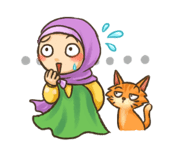 Hijabers & Kitty sticker #1081322