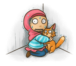 Hijabers & Kitty sticker #1081324