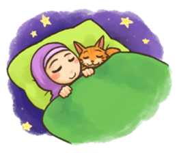Hijabers & Kitty sticker #1081325