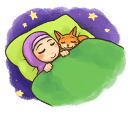 Hijabers & Kitty sticker #1081325