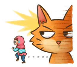 Hijabers & Kitty sticker #1081327