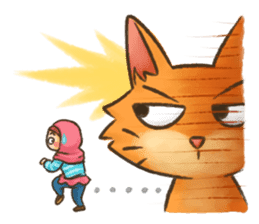 Hijabers & Kitty sticker #1081327