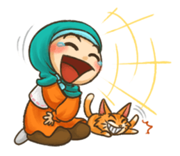 Hijabers & Kitty sticker #1081328