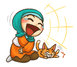 Hijabers & Kitty sticker #1081328