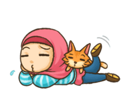 Hijabers & Kitty sticker #1081329