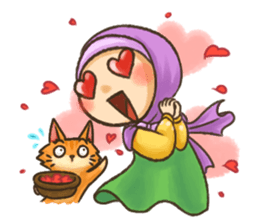 Hijabers & Kitty sticker #1081330