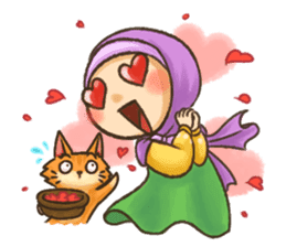 Hijabers & Kitty sticker #1081330