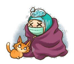 Hijabers & Kitty sticker #1081332