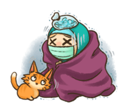 Hijabers & Kitty sticker #1081332