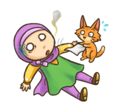 Hijabers & Kitty sticker #1081337