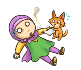 Hijabers & Kitty sticker #1081337
