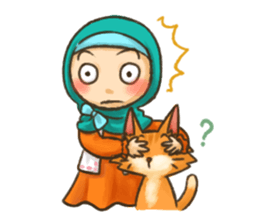 Hijabers & Kitty sticker #1081338