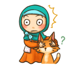 Hijabers & Kitty sticker #1081338