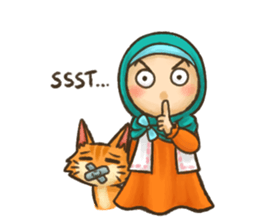 Hijabers & Kitty sticker #1081340