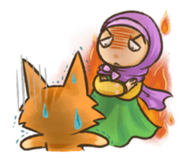 Hijabers & Kitty sticker #1081343