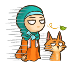Hijabers & Kitty sticker #1081344