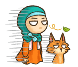 Hijabers & Kitty sticker #1081344