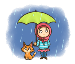 Hijabers & Kitty sticker #1081345
