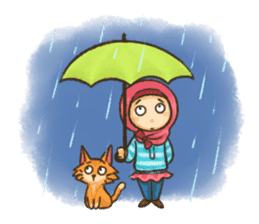 Hijabers & Kitty sticker #1081345