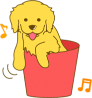 Golden retriever sticker #1082707