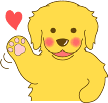 Golden retriever sticker #1082718