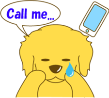 Golden retriever sticker #1082722