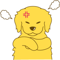 Golden retriever sticker #1082743