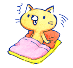Futon Cat sticker #1083130